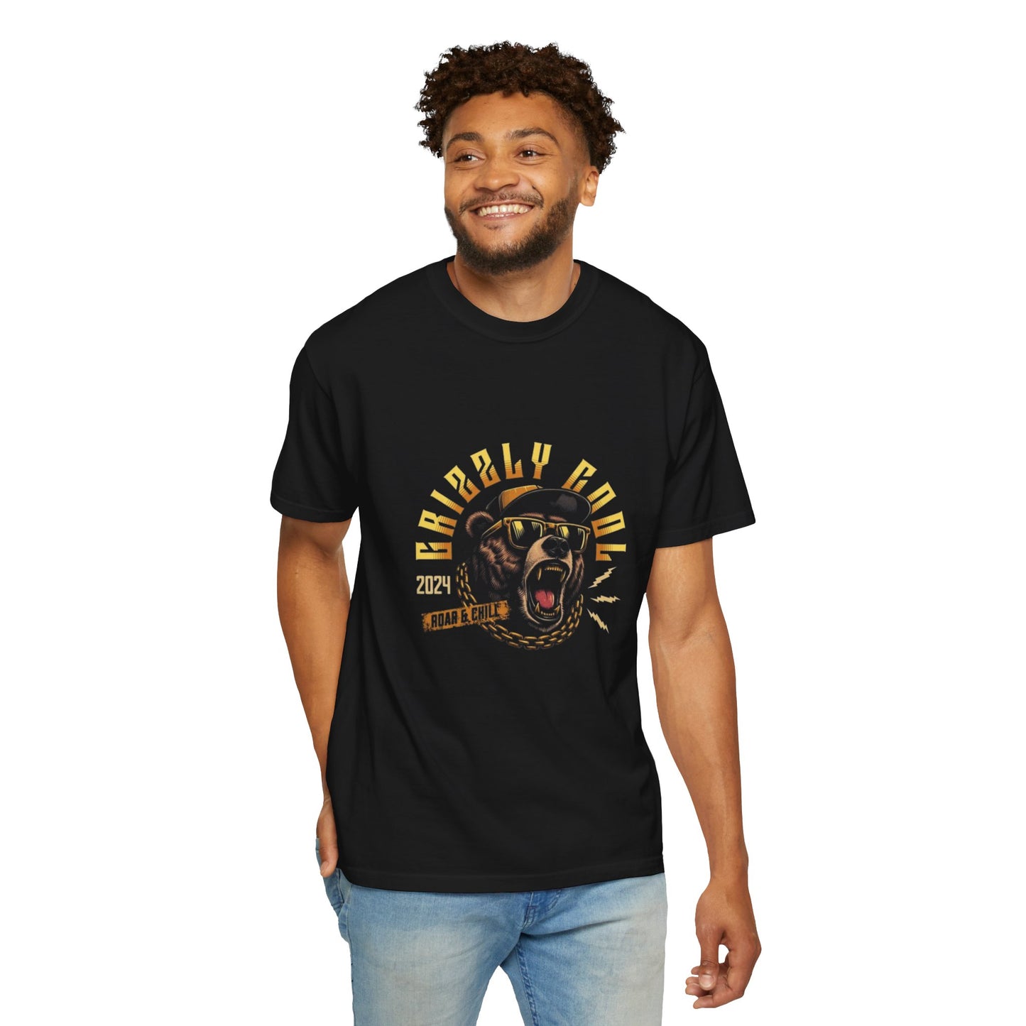 Crazy Bear Baskılı Tshirt